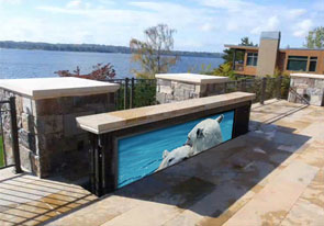 Custom in-ground TV lift