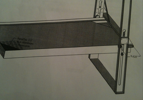 Custom automated cantilevered desk